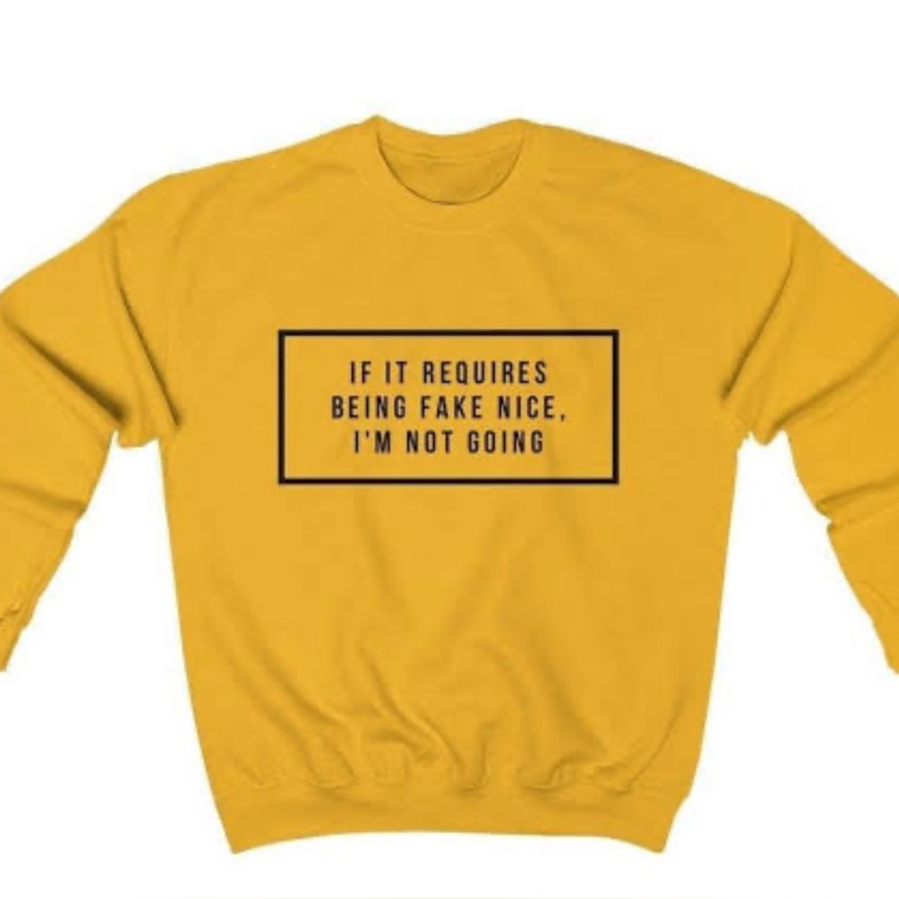 Yellow Graphic Sweatshirt